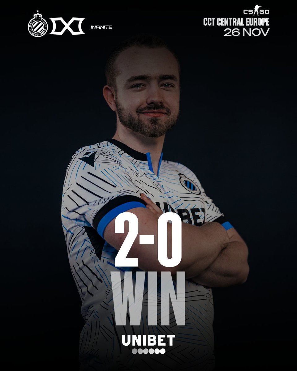 eClubBrugge's tweet photo. Great 2-0 win against @infiniteggro in @REPUBLEAGUE CCT Central Europe Play-in! 😍#REPUBLEAGUE #CCT #CSGO https://t.co/CnYdbU2zuH