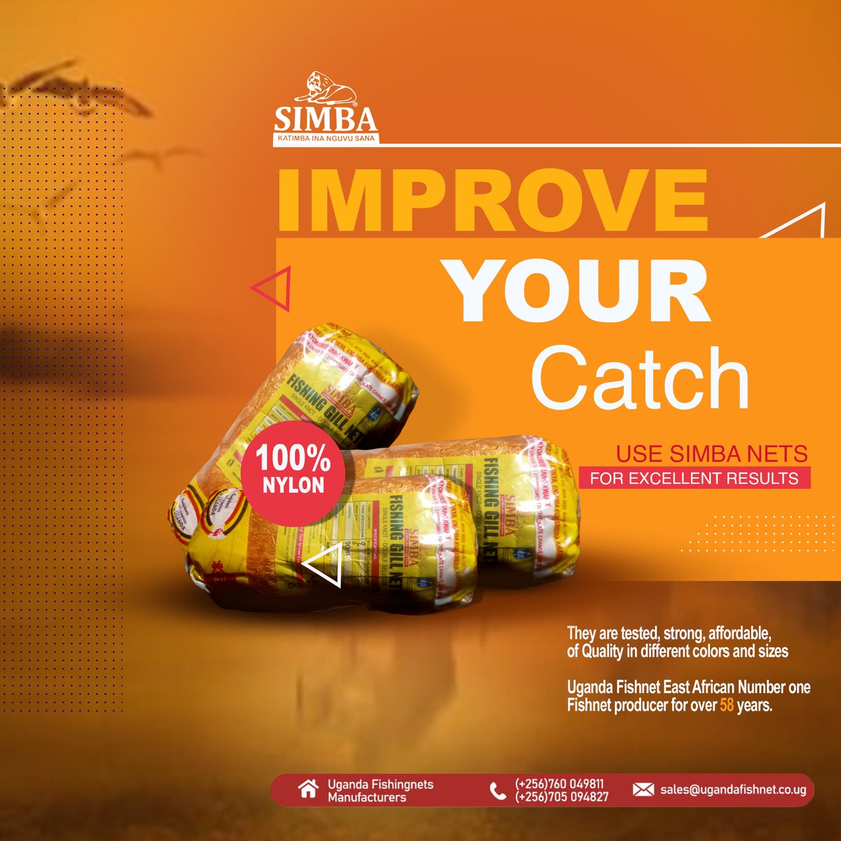 UgandaFishnet's tweet photo. #ImproveYourCatch! Use UFM Nets for best results. https://t.co/nqW2JjwNHE