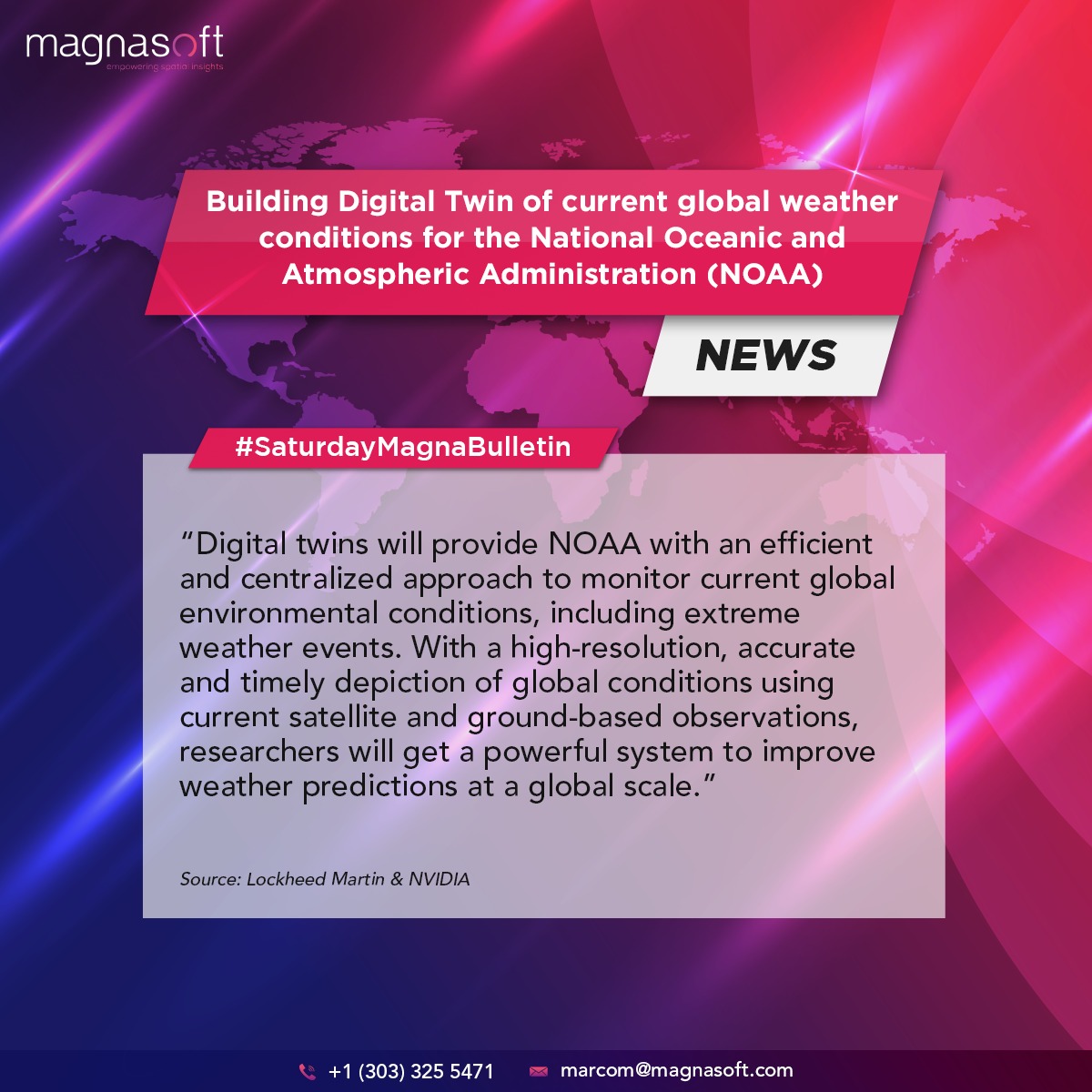 As we become more reliant on technology, it's important that we also become aware of how it can help us solve some of the world's biggest challenges. Magnasoft is at the forefront of this data-driven revolution. . #diginews #digitalnews #technews #magnanews #geospatial #geotech