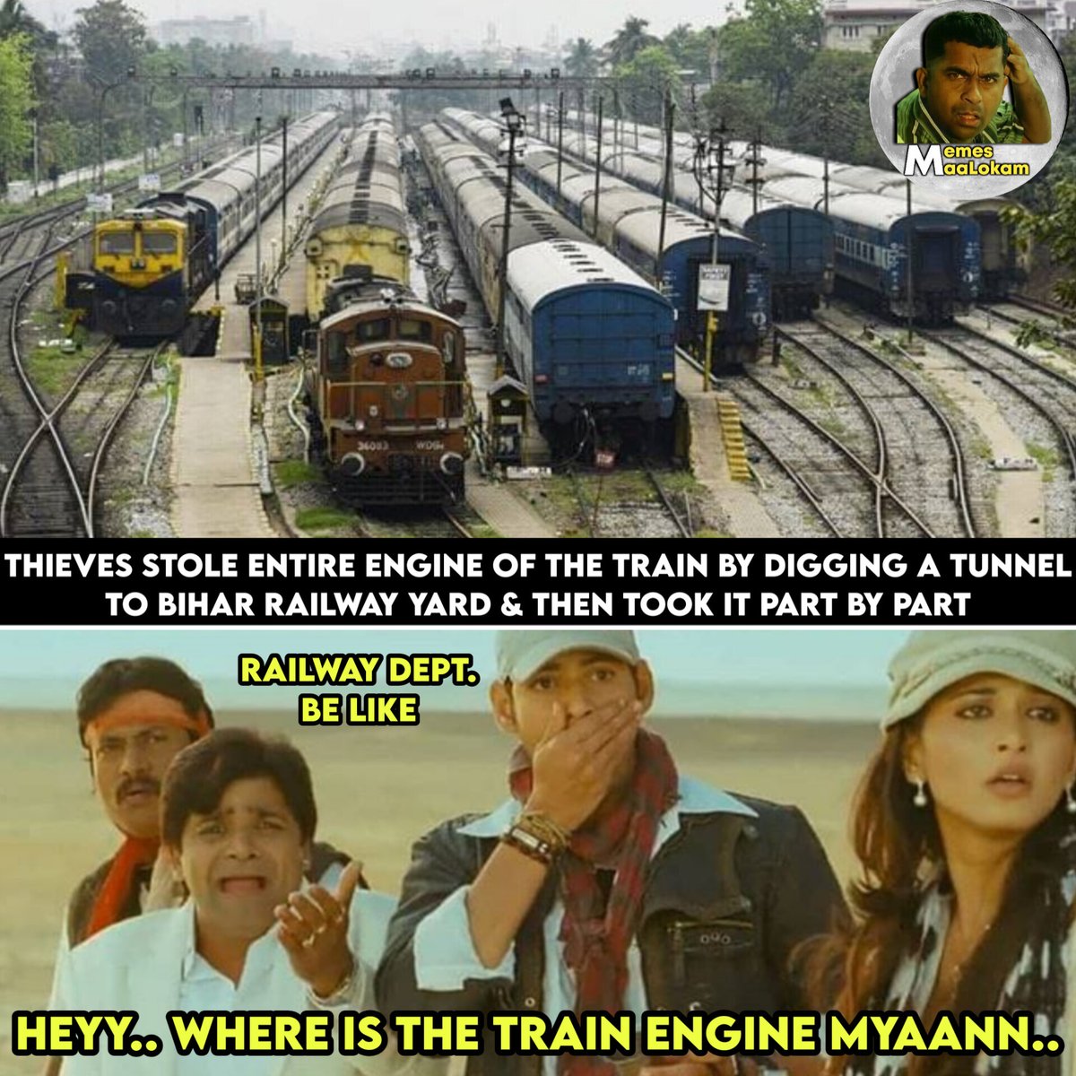 Nb4Ea's tweet image. #Thieves #trainengine #Robbery 😱

#Train #Bihar #engine #Tunnel #Railwayyard #Railways #India

Follow @Nb4Ea 👈