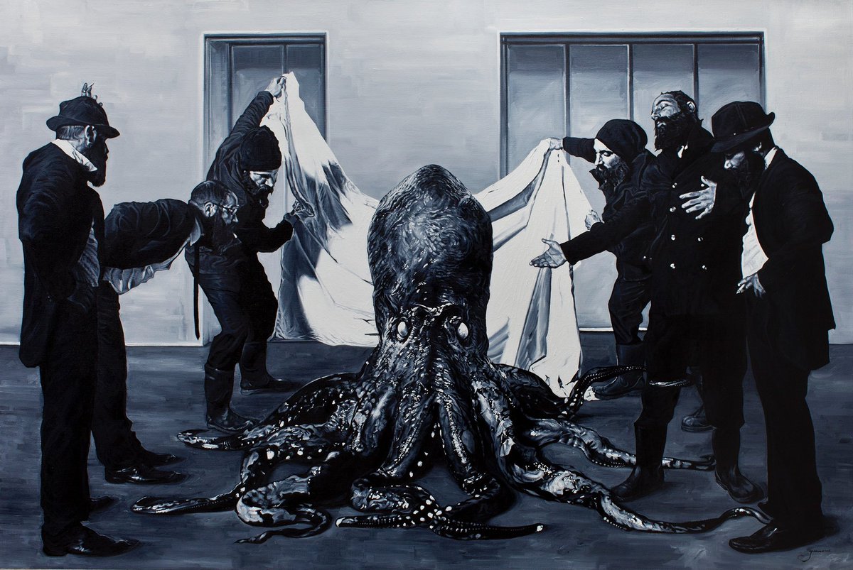VictorGrasso_'s tweet photo. 20% OFF Everything in my shop 💥 Sale is on until midnight Monday. Click the Product in pic for this one “The Presentation Of Leviathan” #art #painting #prints #octopus #octopuspqinting #contemporaryart https://t.co/QLL6Wk2wrB
