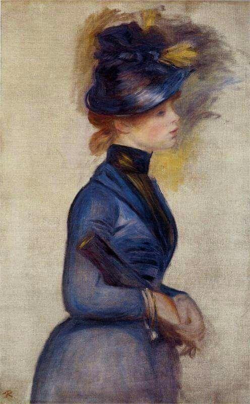 Mujer de azul. Renoir. @scastaldi9 @Dinsh777 @jbrent5035 @VLevemir @ValerioLivia @BB_Aesztia @herrerotorosph @areche60 @ipe_rosa1 @Natanaelmiangel @BB_Aesztia @paoloigna1 @quemuant @ampomata @cmont4560 @PaolaChiocchi @smarucci461 @henrirouen @curra36 @LqdGl @CristianeGL