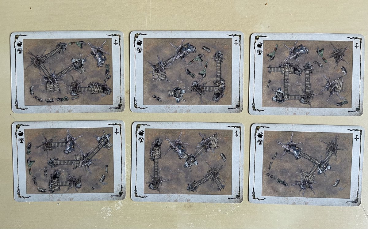 Garfytwit's tweet photo. I've spent all week assembling Warcry Sundered Fate. What a great set. One of the best bits are 6 of the 12 terrain card layouts include Heart if Ghur AND Sundered Fate terrain. Can't wait to play on these! #warhammer #warcy #warhammercommunity Thx GW for kindly sending it to me. https://t.co/GaQ7dFht3p