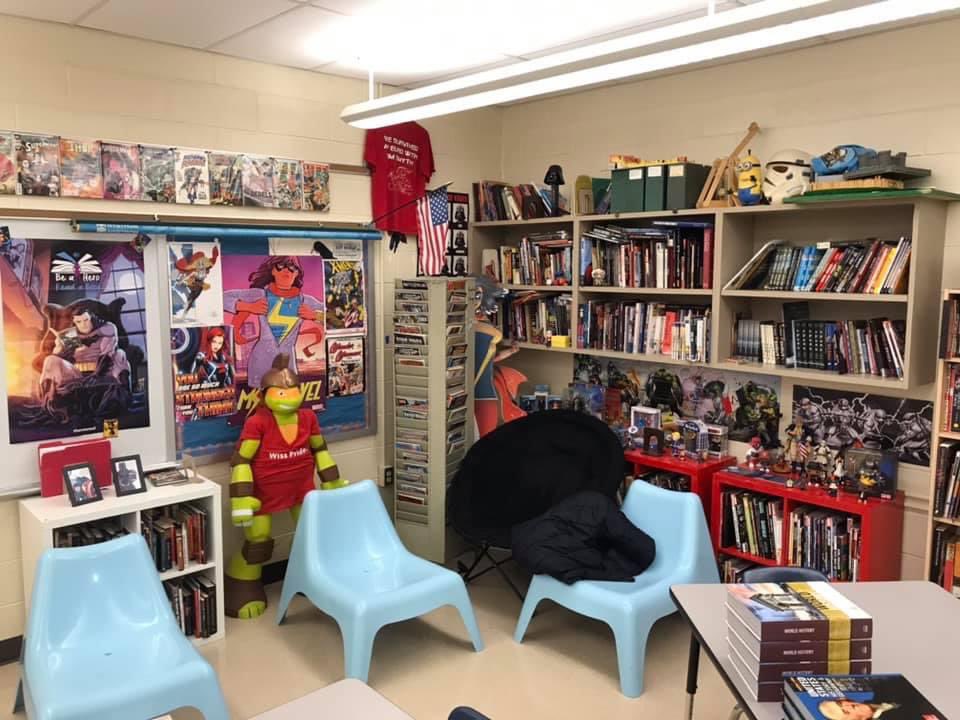 historycomics's tweet photo. During parent conferences, I kept talking about books and importance of reading. Want to be a better writer? Read. Want to be a better reader? Read. Want to be empathetic? Read. Want to increase vocab? Read. This is my hill to die on. Create a community of readers https://t.co/5Iqf7JhI5t