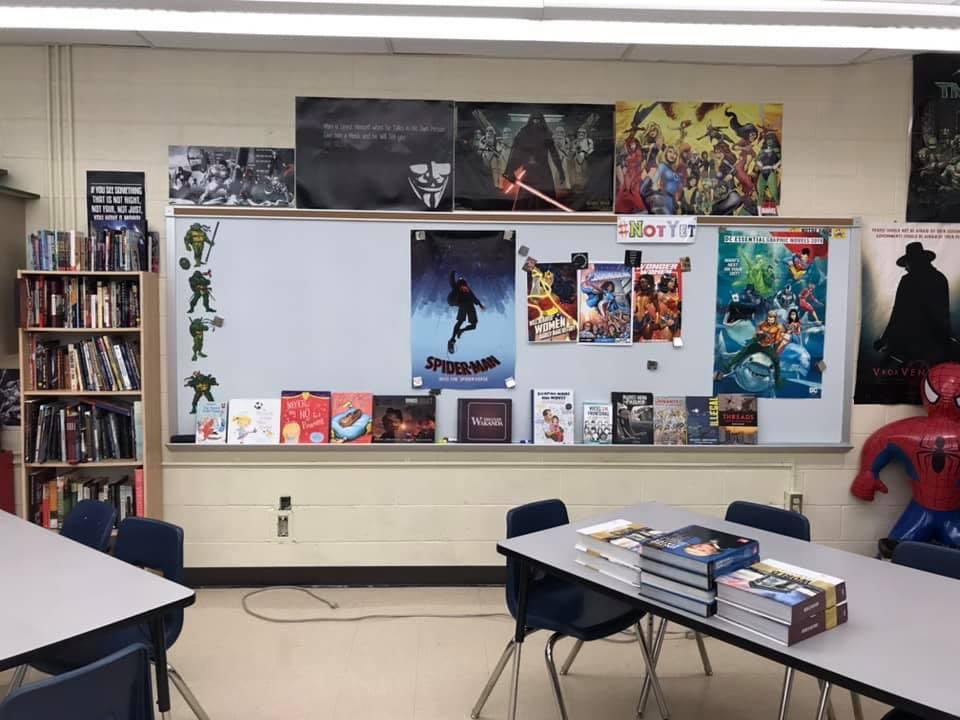 historycomics's tweet photo. During parent conferences, I kept talking about books and importance of reading. Want to be a better writer? Read. Want to be a better reader? Read. Want to be empathetic? Read. Want to increase vocab? Read. This is my hill to die on. Create a community of readers https://t.co/5Iqf7JhI5t