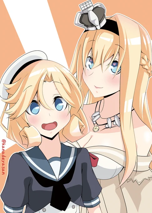 お姫とジェーナス可愛いよ!!!#艦これ #ウォースパイト進水日 
