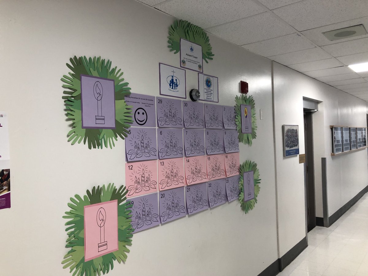 OLFatimaOCSB's tweet photo. Preparing our hearts for Advent- one day at a time.   Thank you ⁦@MmeWoodFSL⁩ for helping us get ready. ❤️ ⁦@olfcouncil⁩ #ocsbAdvent https://t.co/Hn6Sivi4Xl