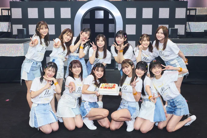#HKT11thLIVE 1日目ありがとうございましたお昼公演!T2が勝利しました!!!!とっても嬉しいけどまた解体が寂しくなったよだけど思い出ひとつ増えて嬉しい!!!!12年目、いいスタート切れてたらいいな^ - ^明後日のライブも楽しむぞ〜〜(初めてのUZA、緊張してお腹痛かった。笑) 