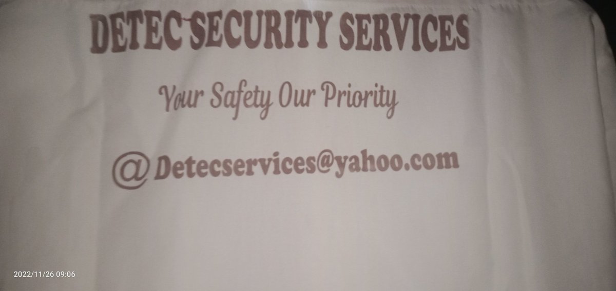 DetecServices's tweet photo. DETEC SECURITY SERVICES
your safety our priority https://t.co/mYrcrc4HyP