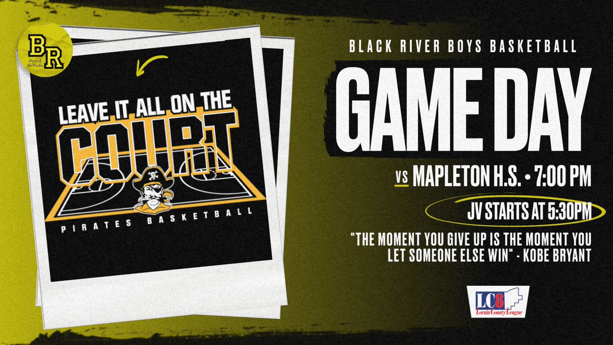 Come out tonight and support your Pirates! It’s our Home Opener vs Mapleton. JV 5:30 followed by varsity Tip Off. #GameDay 🏀🏴‍☠️
<a href="/Ridgemartin3/">Ridge martin</a> <a href="/cayden043/">Cayden Hinderman-Powell</a> <a href="/ericgroesserjr/">Eric Groesser Jr.</a> <a href="/blakehopkins34/">Blake Hopkins</a> <a href="/Evanladina/">Evan</a> <a href="/BRiverAthletics/">B.R. Athletics</a> <a href="/LorainCounty8/">Lorain County League</a> <a href="/i90_sports/">I90Sports</a> <a href="/WOBLWDLWSPORTS/">Lorain County Sports Network</a>