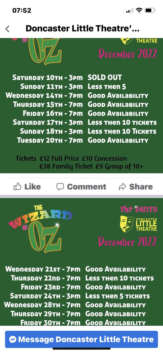 little_theatre's tweet photo. Do not leave it too long to book your Panto tickets. There are very few tickets left.
Tickets available online - 
https://t.co/gYIU5O5957 https://t.co/3zr1kVunnf
