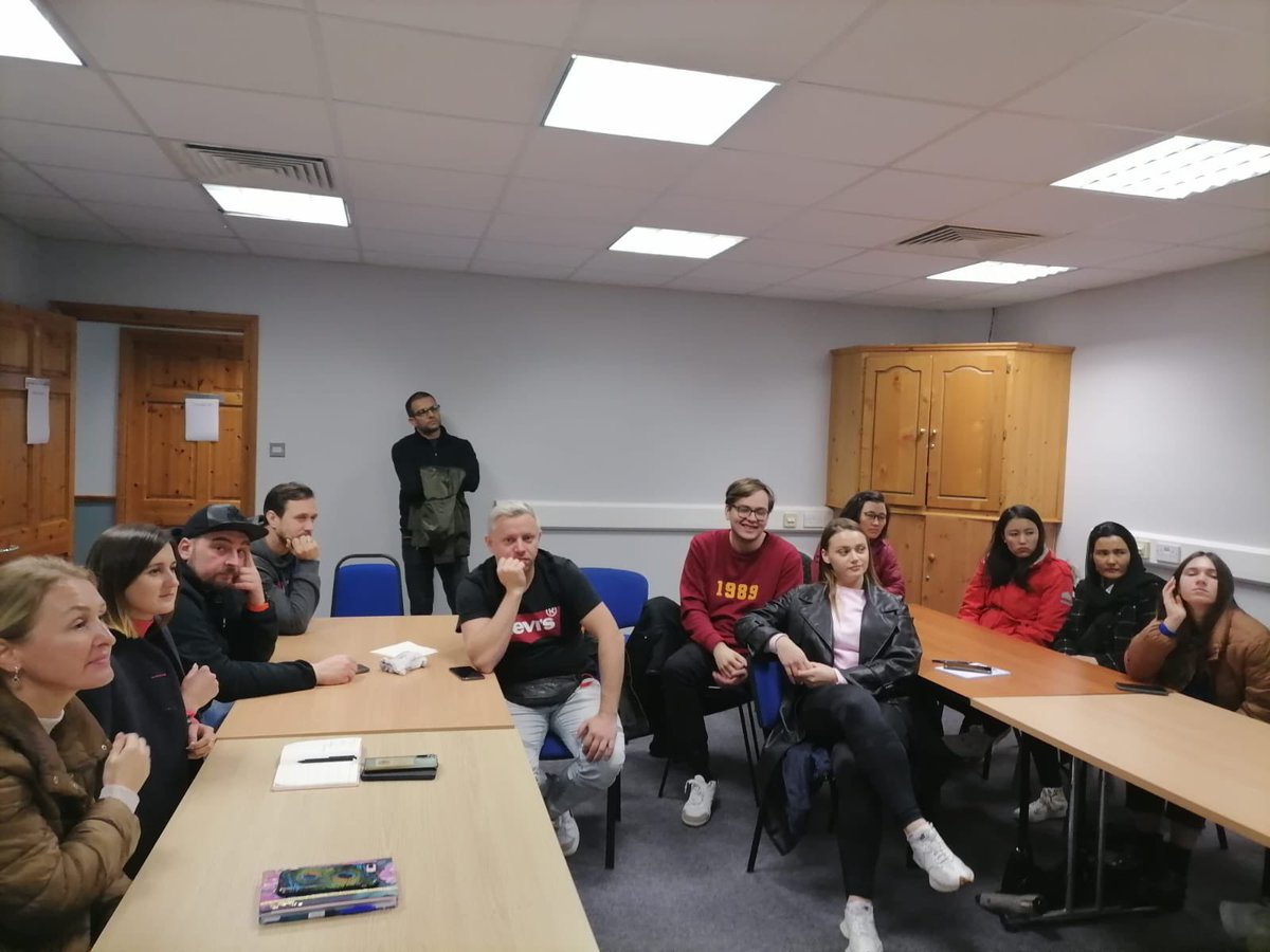 Another busy morning at <a href="/rosfmradio1/">RosFM 94.6 Community Radio</a> as we went to week 4 of our community integration project with the Ukranian community : thanks to Deirdre &amp; Seamus &amp; Tetiana who were leading the way on radio skills today : big editing session next week <a href="/lionsclubsIrl/">Lions Clubs Ireland</a> <a href="/DeptJusticeIRL/">Department of Justice, Home Affairs and Migration</a>