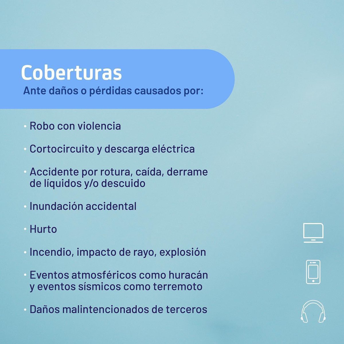 segurossurard's tweet photo. ¿Ahorraste todo el año para comprar tu equipo electrónico? Asegúralo de daños que pueda sufrir de manera súbita, imprevista y accidental. 

Puedes recibir protección para tus aparatos, de pérdidas causadas por robo, hurto, caída, cortocircuito, descargas eléctricas y otros. https://t.co/IiPjBEu3hs