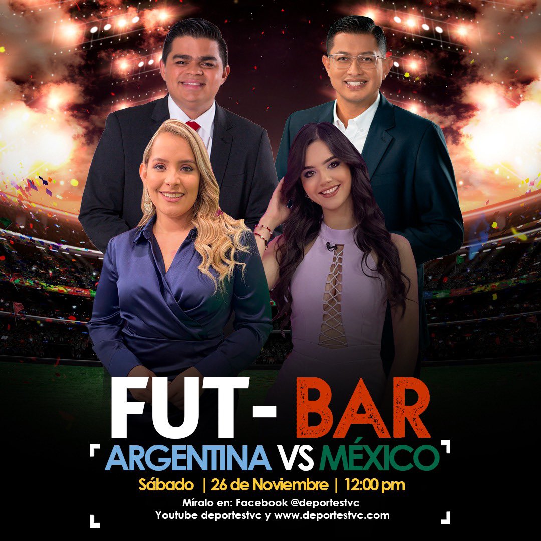 TSiHonduras's tweet photo. Hoy te invitamos a vivir el fútbol de una manera diferente con el #Futbar. Desde las 12:00 del mediodía por https://t.co/MypgbaS2BN, y el Facebook y Youtube de @DeportesTVC
Atentos con premios para los apasionados del fútbol 🇦🇷vs🇲🇽 https://t.co/p5N2fmufpP