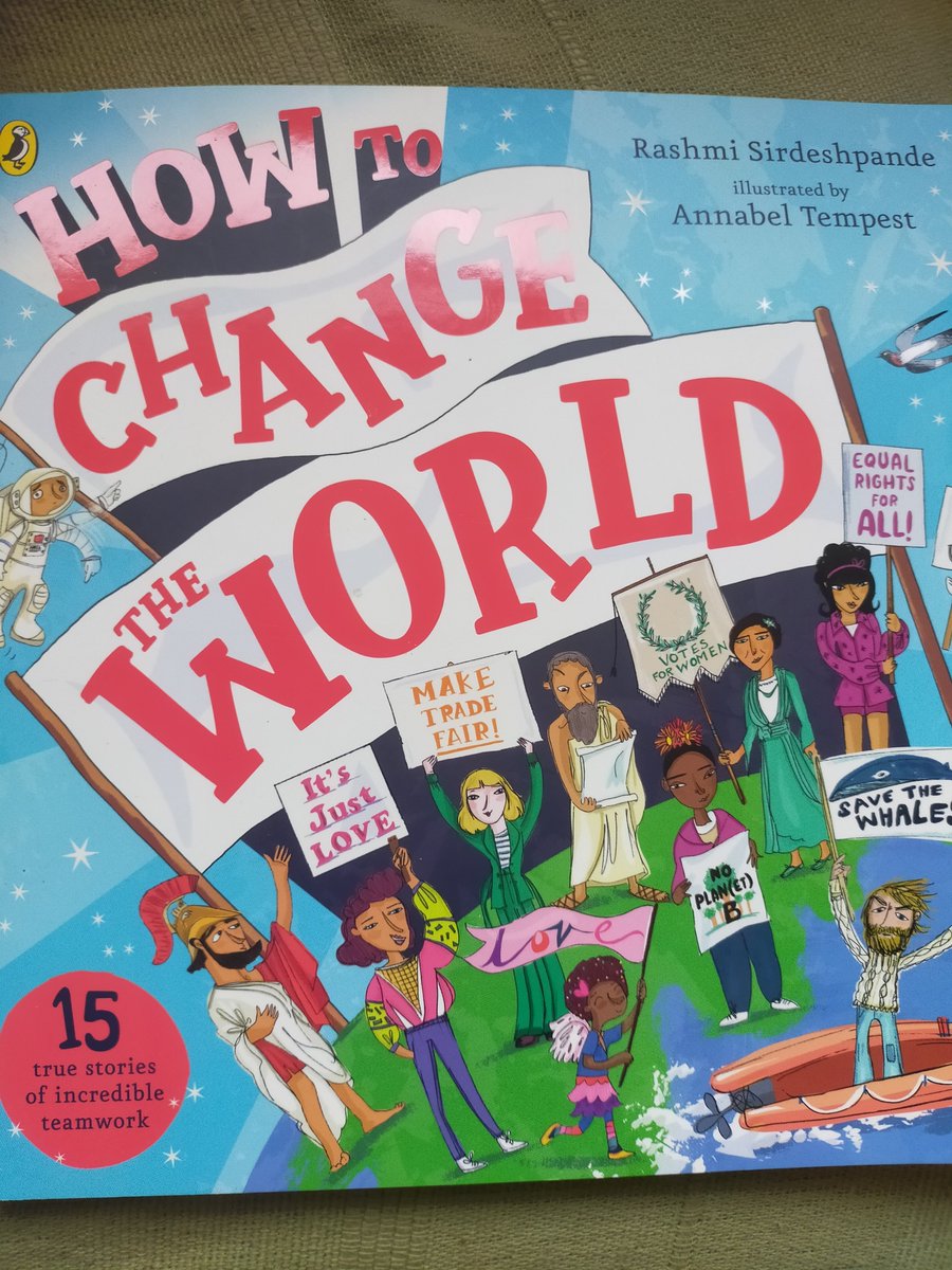 elaineccline's tweet photo. @KateBusby9 I recommend #HowToChangeTheWorld @RashmiWriting @annabeltempest @PenguinBooks @PenguinUKBooks @penguinrandom. It's about inspirational people who tried to change the world for the better. #edutwitter #kidlit #nonfiction https://t.co/m9Nbg7dT9f