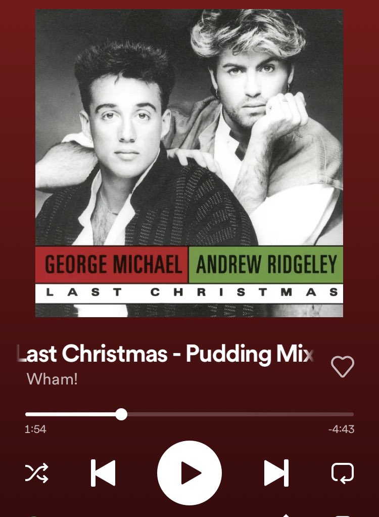 grahamorama's tweet photo. Was unaware of the existence of this different mix of Last Christmas and when I heard George Michael's extra ad-libs at the end I felt like I had entered a warp zone #puddingmix https://t.co/l7m5hgpE7v https://t.co/6ovckHAtdX