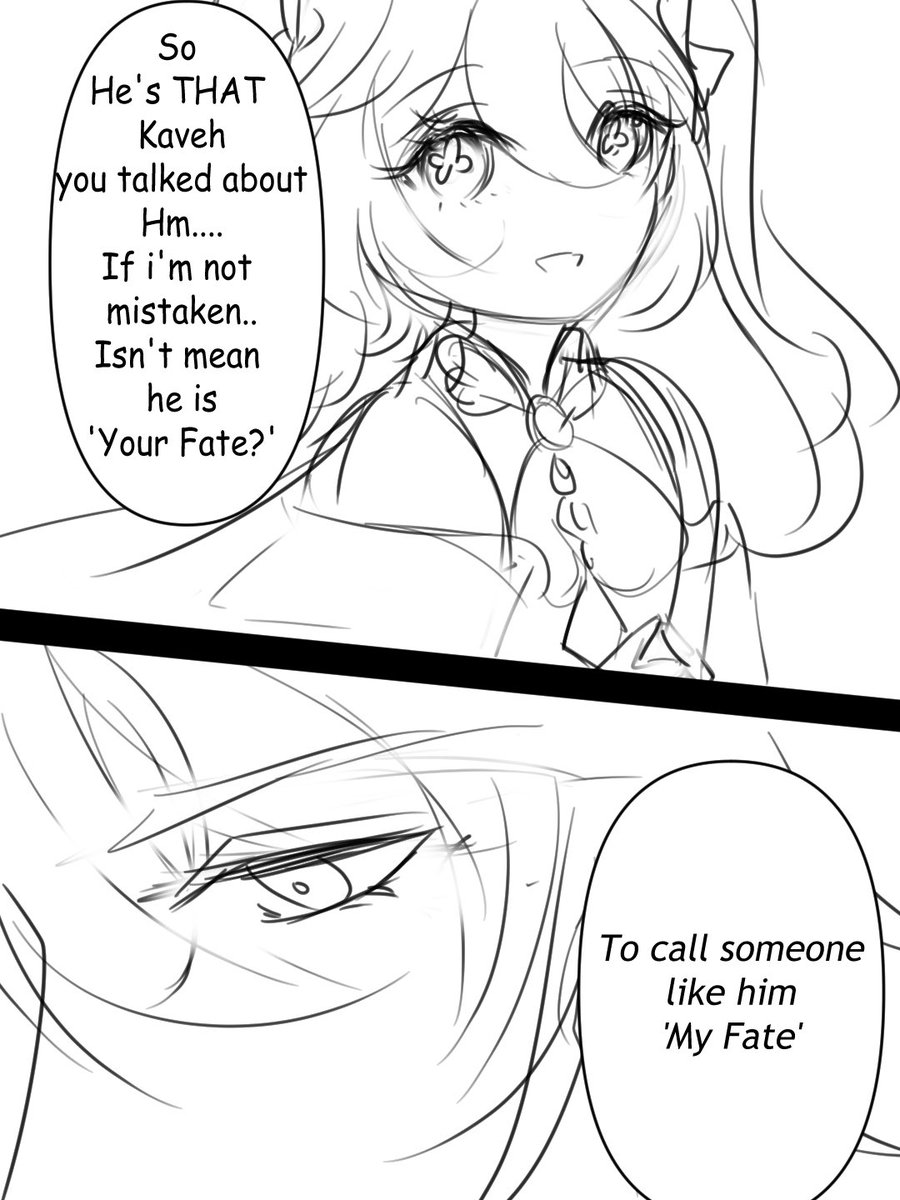 IlluIll2's tweet photo. #アルカヴェ #haikaveh short rough comic

After story where kaveh finally meet traveller and Dendro archon and Nahida make some short conversation with Alhaitham in their meeting https://t.co/Z3ICDv5Ib2
