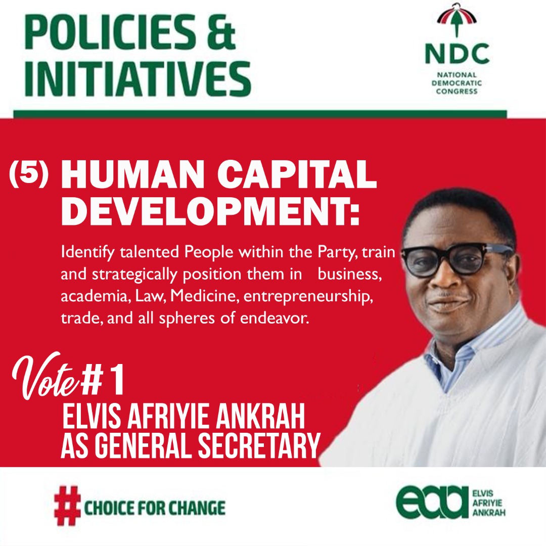 ndcagenda's tweet photo. This is how Hon. Elvis Afriyie Ankrah is going to empower NDC member.
Campaign of ideas.
#EAA4GS #ChoiceForChange https://t.co/hG1HDuAZXZ