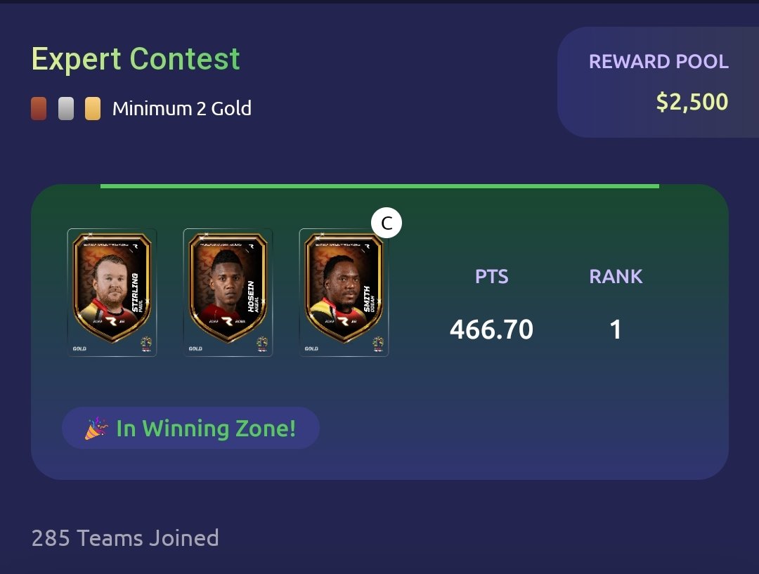 Fantasy Cricket Pro 🏏 (Viren Hemrajani) tweet media