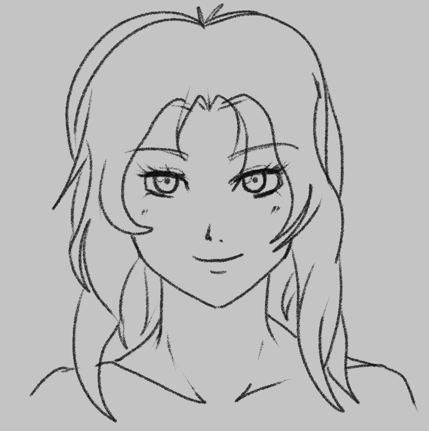 TaponSuxx's tweet photo. una practica de un rostro de frente #frontface #manga #pencilwork #smirk #draw https://t.co/NIgRJ0ENE4