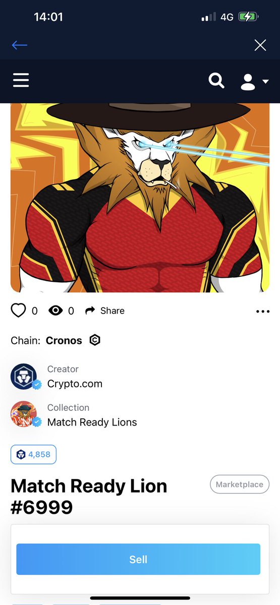 GIVEAWAY!!! #LoadedLions #CyberCubs #Belgium #FIFAWorldCup #crofam #NFTGiveaways <a href="/cryptocomnft/">Crypto.com NFT</a> 
Match Ready Lion no.6999!
Winner will be chosen 01.12.2022 during the last stage game Belgium vs Croatia
Rules:
1 Follow <a href="/Nerezino/">Nerezino</a> 
2 Like this post
3 Retweet