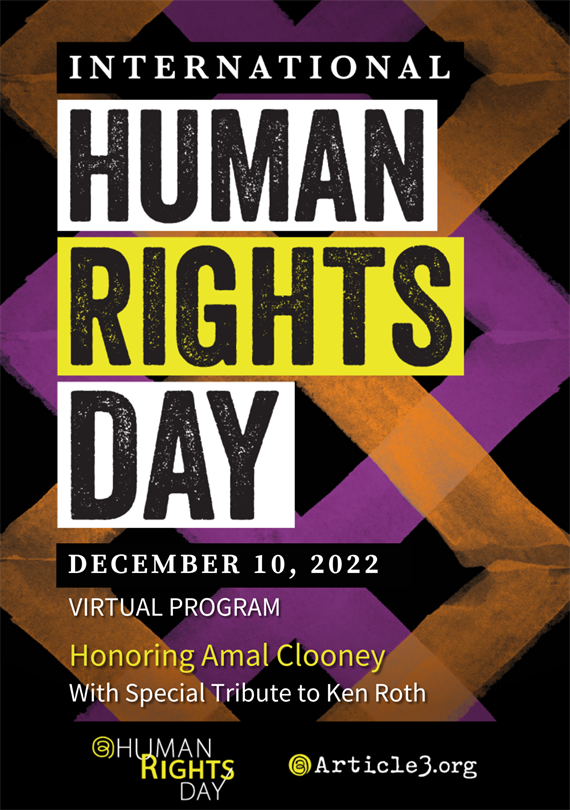 newtactics's tweet photo. 📢 YOU'RE INVITED!

@Article3org’s #A3HumanRightsDay event!

An award will go to #AmalClooney for contributions to #InternationalJustice ⚖️ @ClooneyFDN

Special tribute to @KenRoth for achievements in #HumanRights. @HumanRightsWatch ✨

#Dec10

▶️ https://t.co/hIVDDvccnU ◀️ https://t.co/QTQ3Mz4oBh