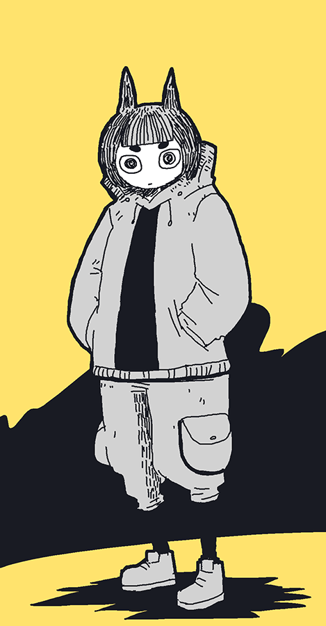 「よるらくがき 」|大鳥のイラスト