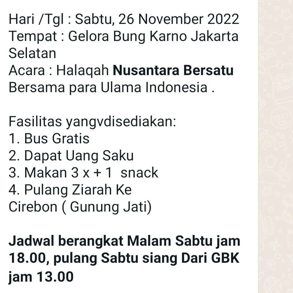 CyberHansip86's tweet photo. @Balvy_ZHaddad @DrEvaChaniago Kasian ni emak2, diiming2 ktemu ulama nusantara, eeh gak taunya nganu...mo balik kanan gerbang ditutup😬
Prank terburuk tahun ini.jualan ulama.
#KenaPrank
#PenguasaPengkhianatRakyat https://t.co/XrQxQ15BGj