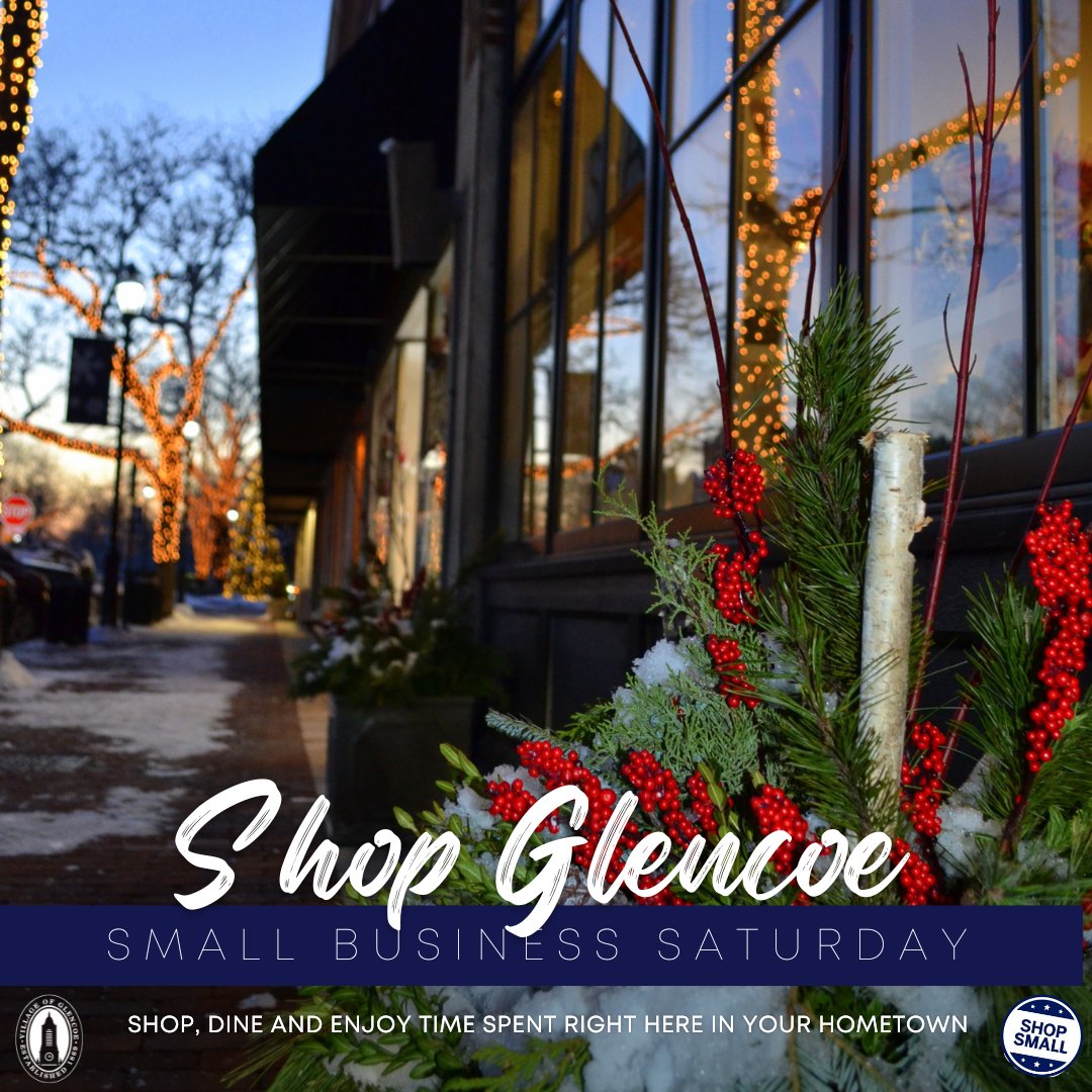 VGlencoe's tweet photo. Happy #SmallBusinessSaturday! Today and all year long, shop Glencoe! Shop, dine, and enjoy time spent right here in your hometown.
#GlencoeIL #DiscoverGlencoe #ShopSmall #ShopLocal #ShopGlencoe https://t.co/zTFF2YfCDZ