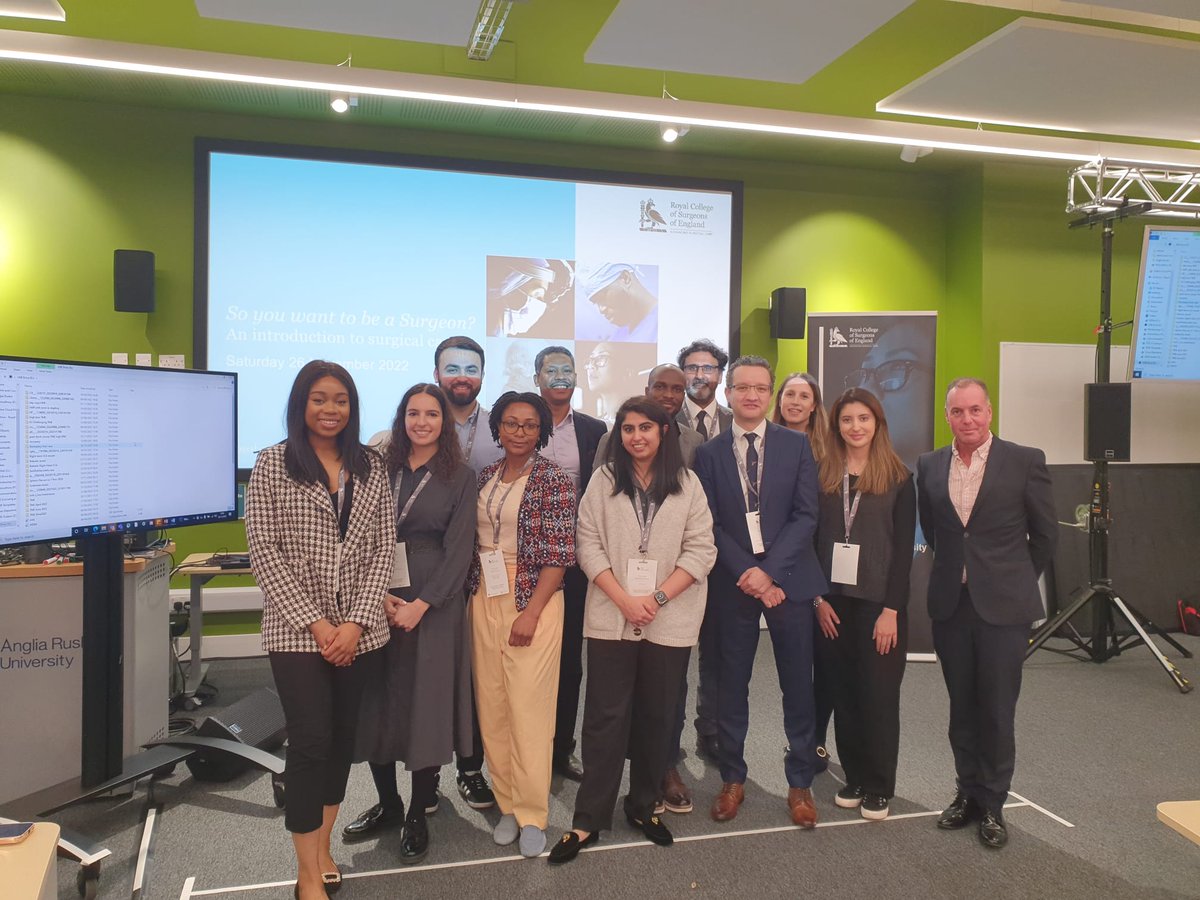 RCSnews's tweet photo. It is great to be at @AngliaRuskin University today, talking to medical students at our So you want to be a Surgeon?conference. Thank you to all of our fantastic speakers for sharing their experiences and inspiring the surgeons of the future! https://t.co/ZfCY4hXmHc