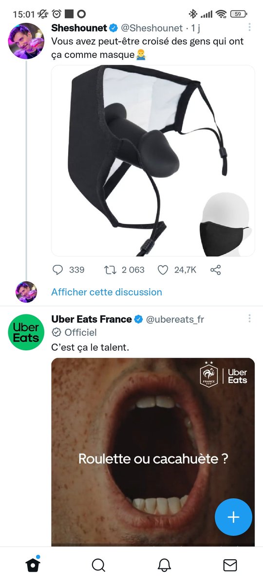 nideas's tweet photo. C'est ça le talent...ou pas 🤣@ubereats_fr #catombemal #humour #twitter #lehasardfaitbienleschoses https://t.co/kWrkRkVWfz