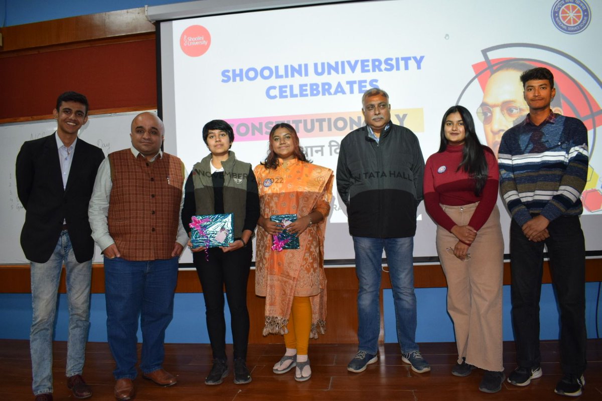 nss_shoolini's tweet photo. #NSS , Shoolini University organised Elocution on #ConstitutionDay2022 to learn the  fundamentals &amp; growing importance of written Constitution. 
#SamvidhanDiwas2022 @_NSSIndia @NSSRDChandigarh @Nyksindia @StateNSScellCHD @nykshimla @YASMinistry @ianuragthakur @AmritMahotsav https://t.co/R7LIwA5U8e