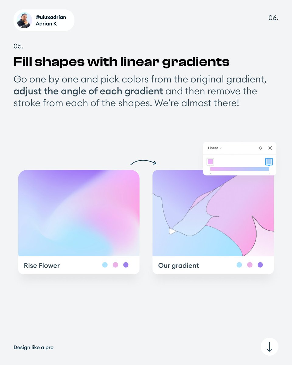 Create beautiful mesh gradients! 🌈 - Thread from UI Adrian @uiuxadrian ...