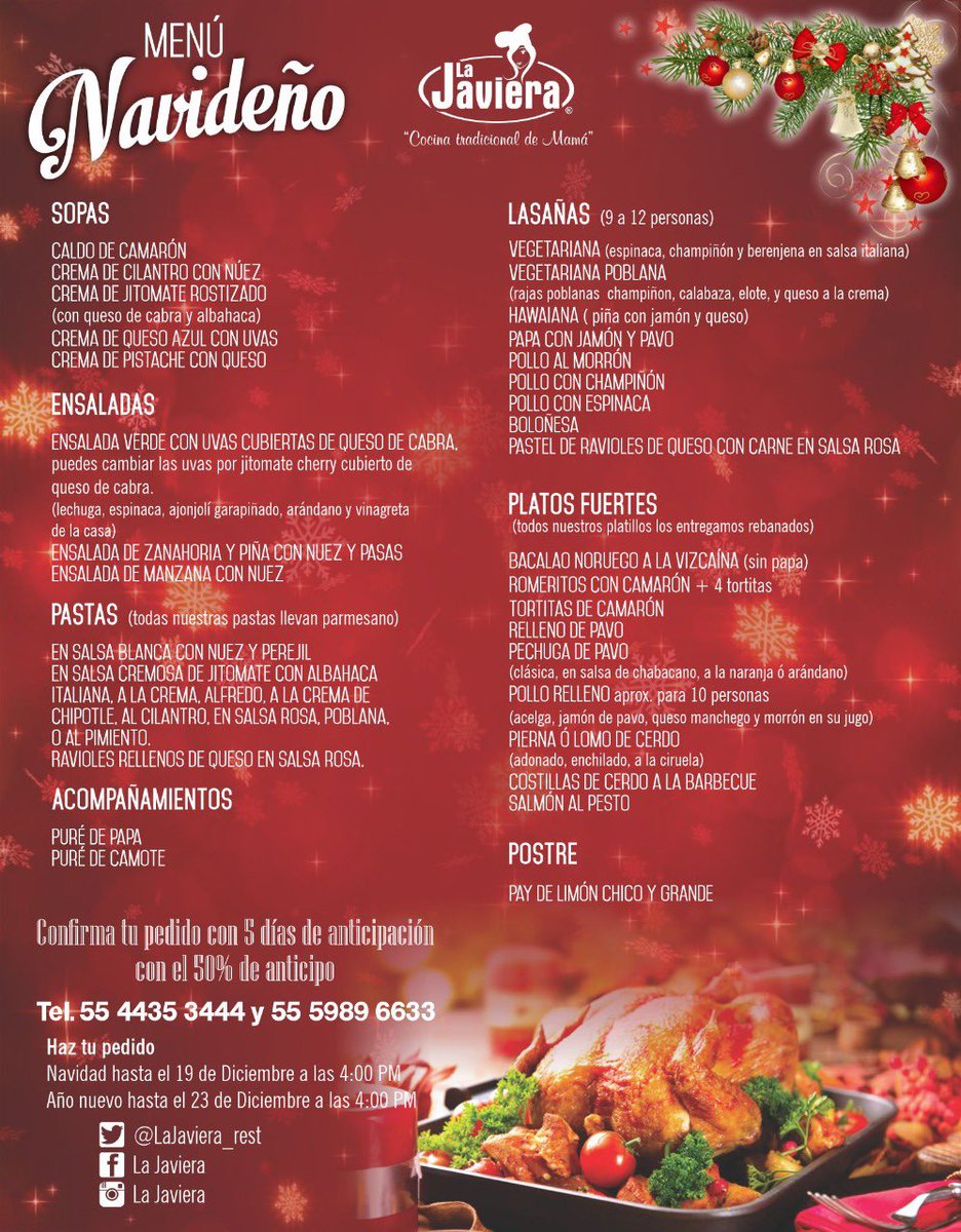 DianadelBosque's tweet photo. Buenos días! espero se encuentren muy bien!!! 

Les comparto la carta para el mes de Diciembre 🎄. 

Cualquier duda estoy a sus órdenes 😉 https://t.co/DVY6WmNX0M