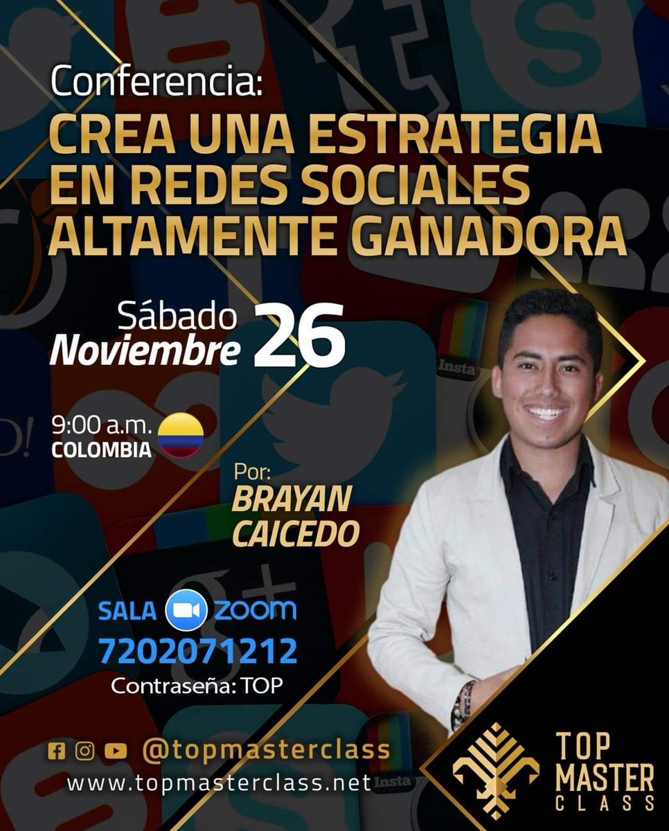 Ivan_TorresP's tweet photo. Ya estamos en directo en esta espectacular conferencia de Marketing Digital 📊
llamada: CREA UNA ESTRATEGIA EN REDES SOCIALES ALTAMENTE GANADORA💸 https://t.co/zm9mElm3Yr