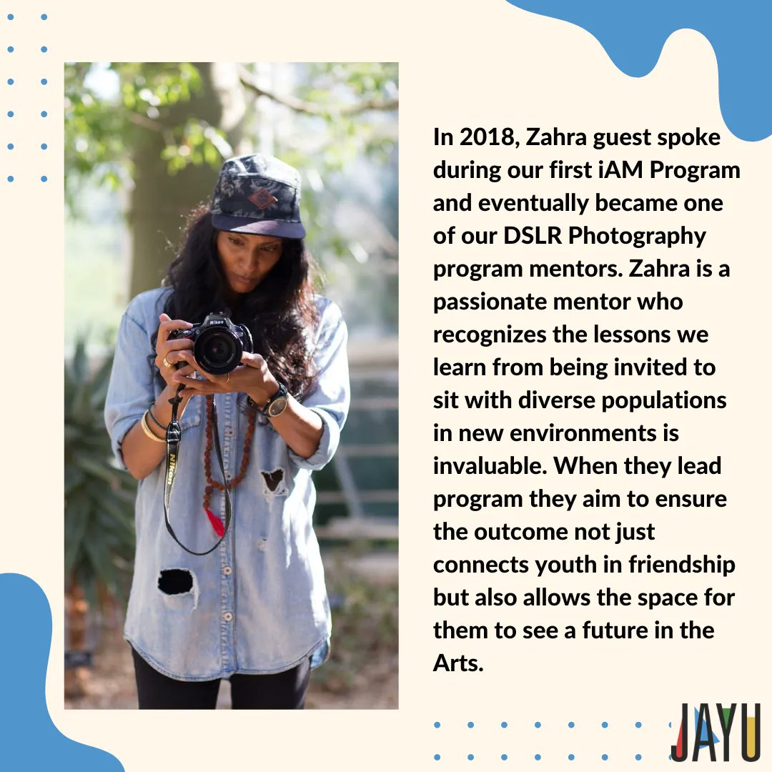 JayuCanada's tweet photo. JAYU is happy to shine a spotlight on a passionate iAM mentor and friend to the JAYU community, Zahra Siddiqui! We are so lucky to work alongside such a talented artist and share a joint mission of sharing human rights stories through the arts ๐ผ๐ธ๐ #JAYUcanada #iAMseries https://t.co/g1wLSy4djQ