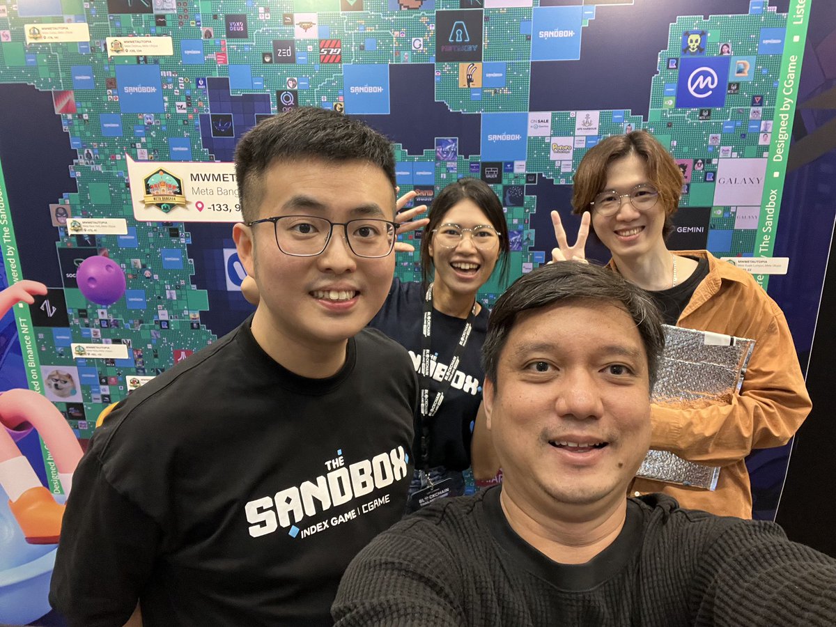 Thank you Yohan from @TheSandboxKR for introducing us to @The_CGame and hope we can work together as partner in the near future.

Very nice to meeting you ❤️🤝🏻
#BlockchainThailandGenesis2022 #Metaverse