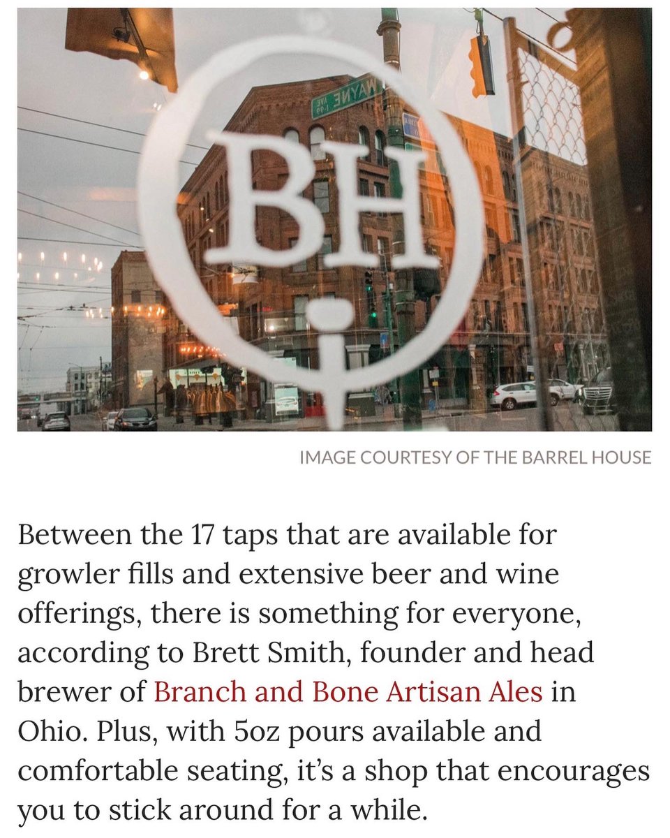 barrelhousetap's tweet image. We’re honored, humbled, and downright geeked to be able to say we’re the only bottle shop in Ohio to make @WineEnthusiast’s Best Bottle Shops list. 1/
