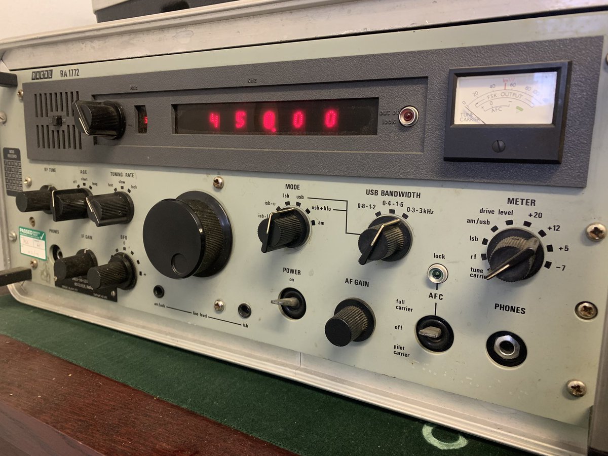 I helped deliver a Basic Radio Operator course last Sunday, but forgot to Tweet about it as I’m sometimes poor at Social Media Comms… (radio but unrelated photo)