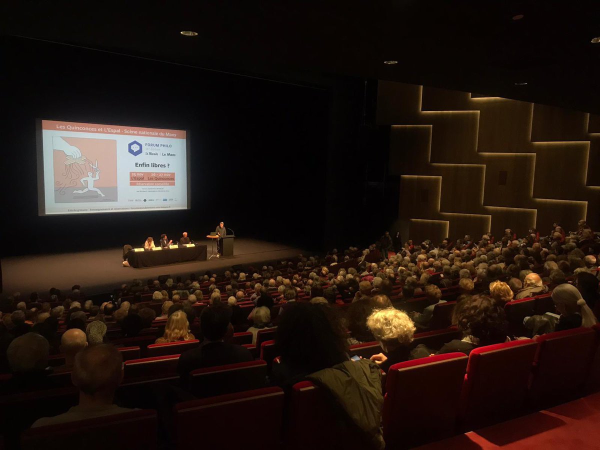 JeanBirnbaum's tweet photo. Magistrale intervention du philosophe Serge Audier, penseur de l’éco-républicanisme, sur les ambivalences du (néo)libéralisme à l’égard des libertés. #forumphilo https://t.co/dSlTUFggKV