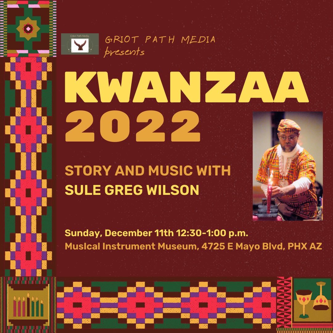 SuleGreg's tweet image. Back @ MIM for the 3rd year, sharing Story &amp;amp; Music, Rhythm ‘n’ Spirit for KWANZAA!