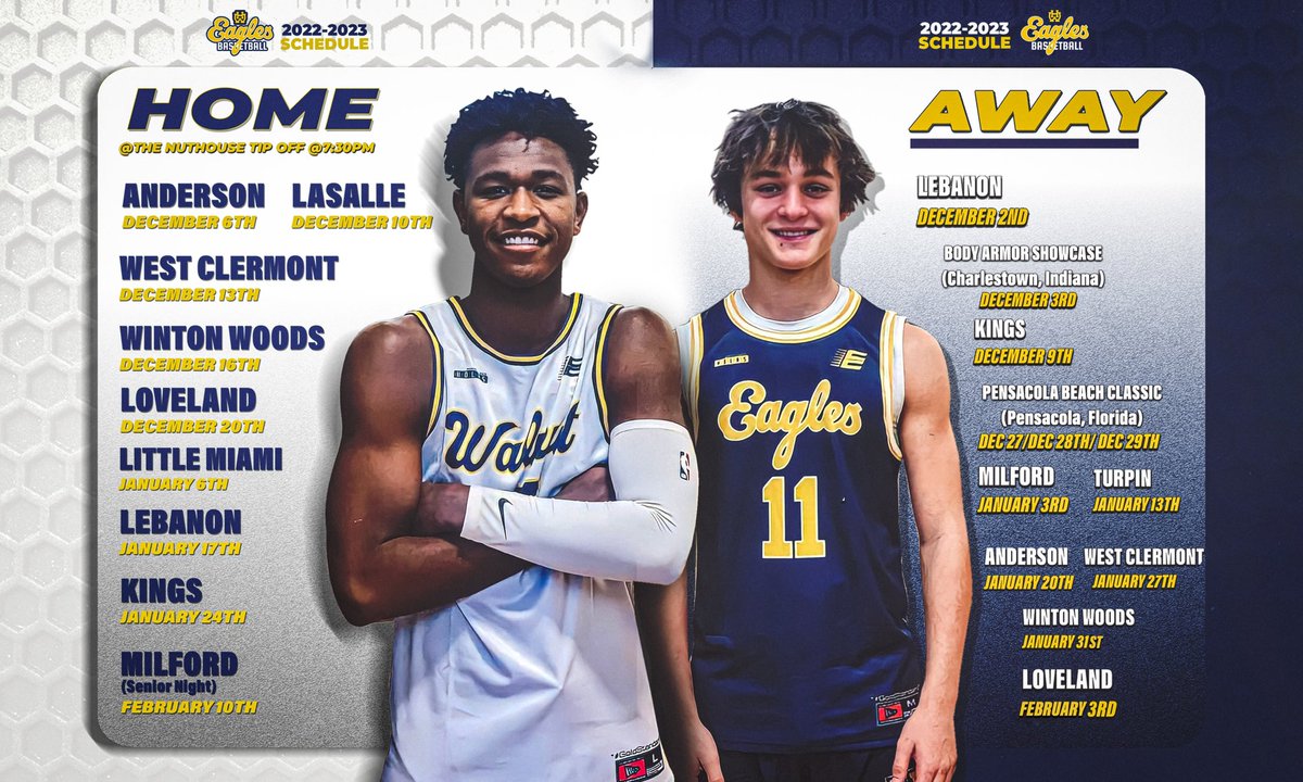 𝟮𝟬𝟮𝟮-𝟮𝟬𝟮𝟯 𝑮𝒂𝒎𝒆 𝑺𝒄𝒉𝒆𝒅𝒖𝒍𝒆 🦅🏀