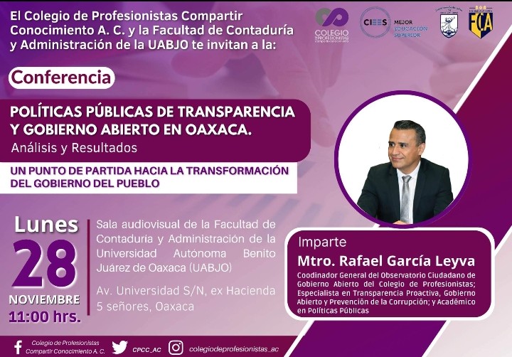 Nos vemos el lunes en la <a href="/UABJO/">.</a> #GobiernoAbierto