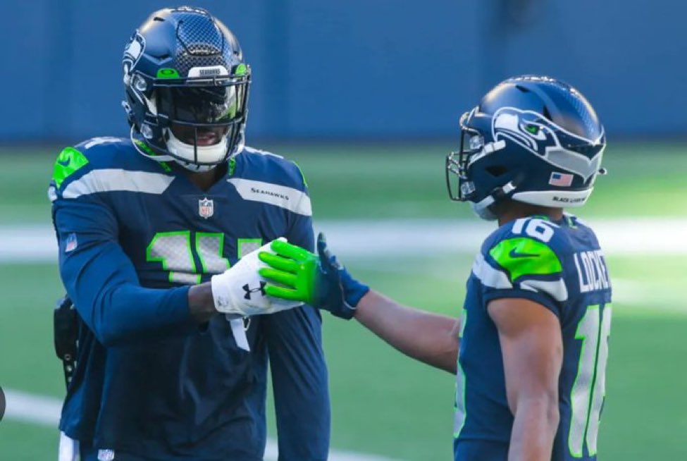 SeattleONTap's tweet photo. DK Metcalf and Tyler Lockett are the most underrated WR duo in the NFL

Seahawks are so lucky to have these studs 🔥 https://t.co/cSkCDYNg77