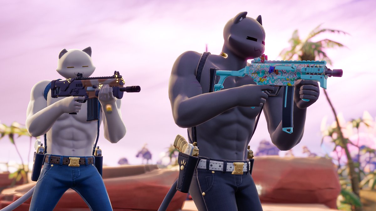 AikaGamesTw's tweet photo. 販売中のラップ「アドーブズ！」（写真はC3S3から）
Adorbz! Wrap
#fortnite #fortniteitemshop #fortnitewrap #meowscles #fortnitechapter3 #フォートナイト #ニャッスル https://t.co/ujcXgPRA01