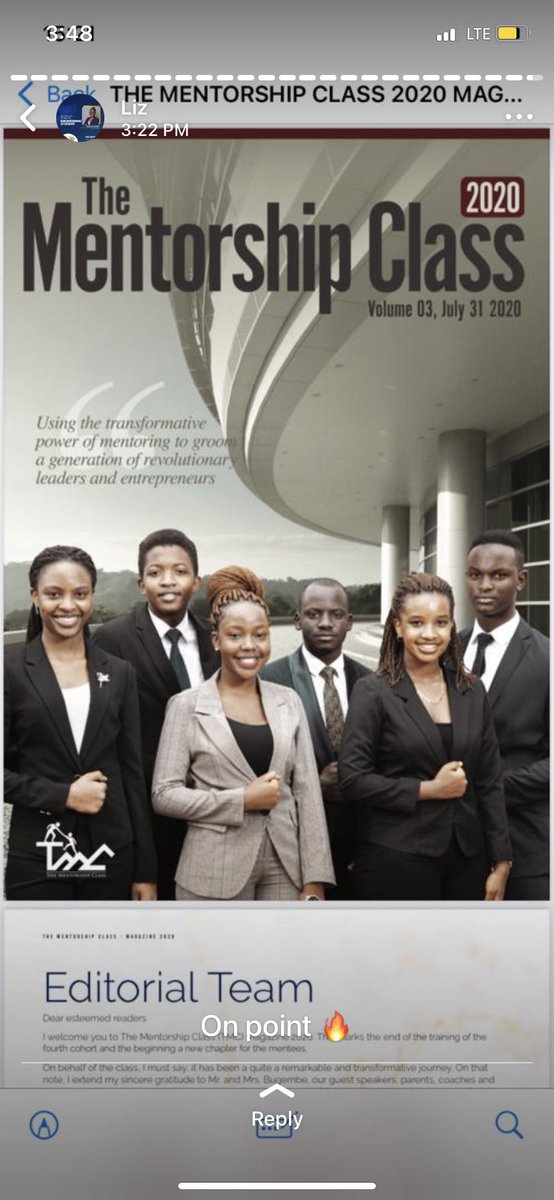 Mentorshipclass's tweet photo. Day 26/30: Picture of your cohortβs magazine.π
#TheMentorshipClass
#TMCFunvember https://t.co/Pg3amBQWfS