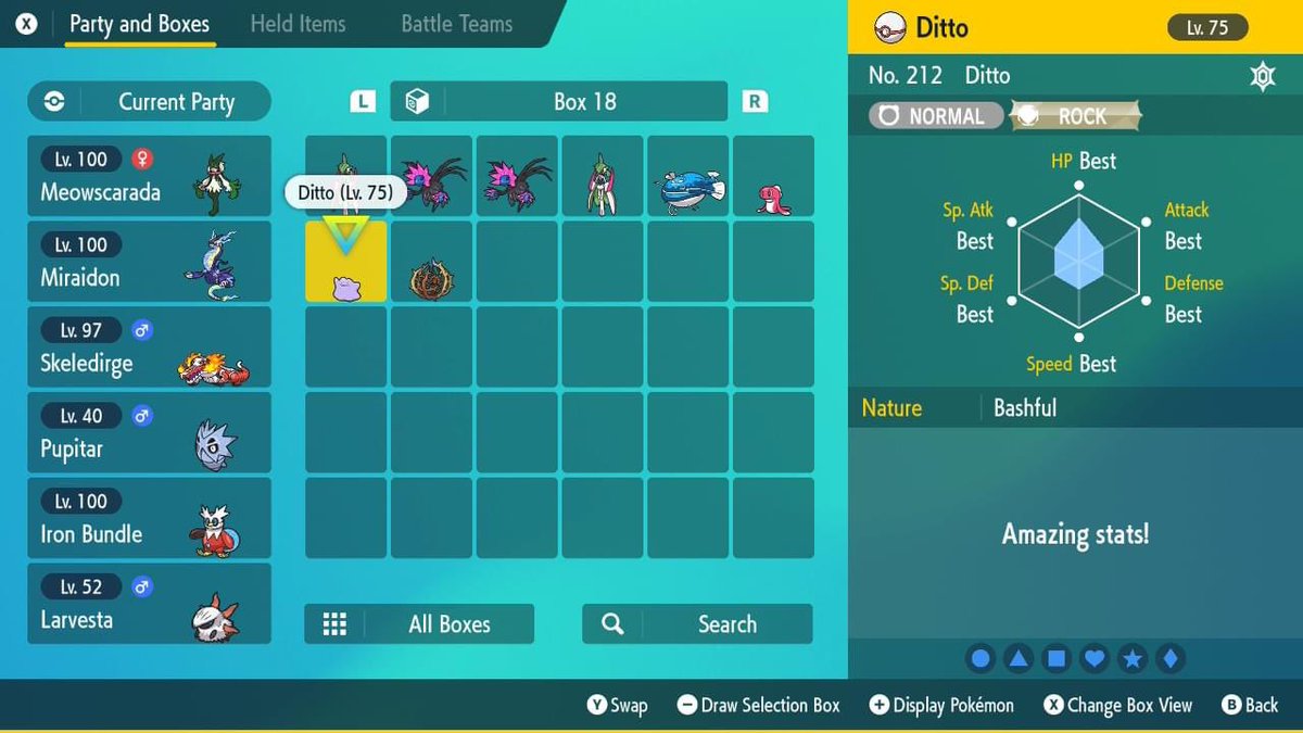 TrueLukemon's tweet image. Been a hot minute since I last caught a 6IV Ditto, let’s gooooo!