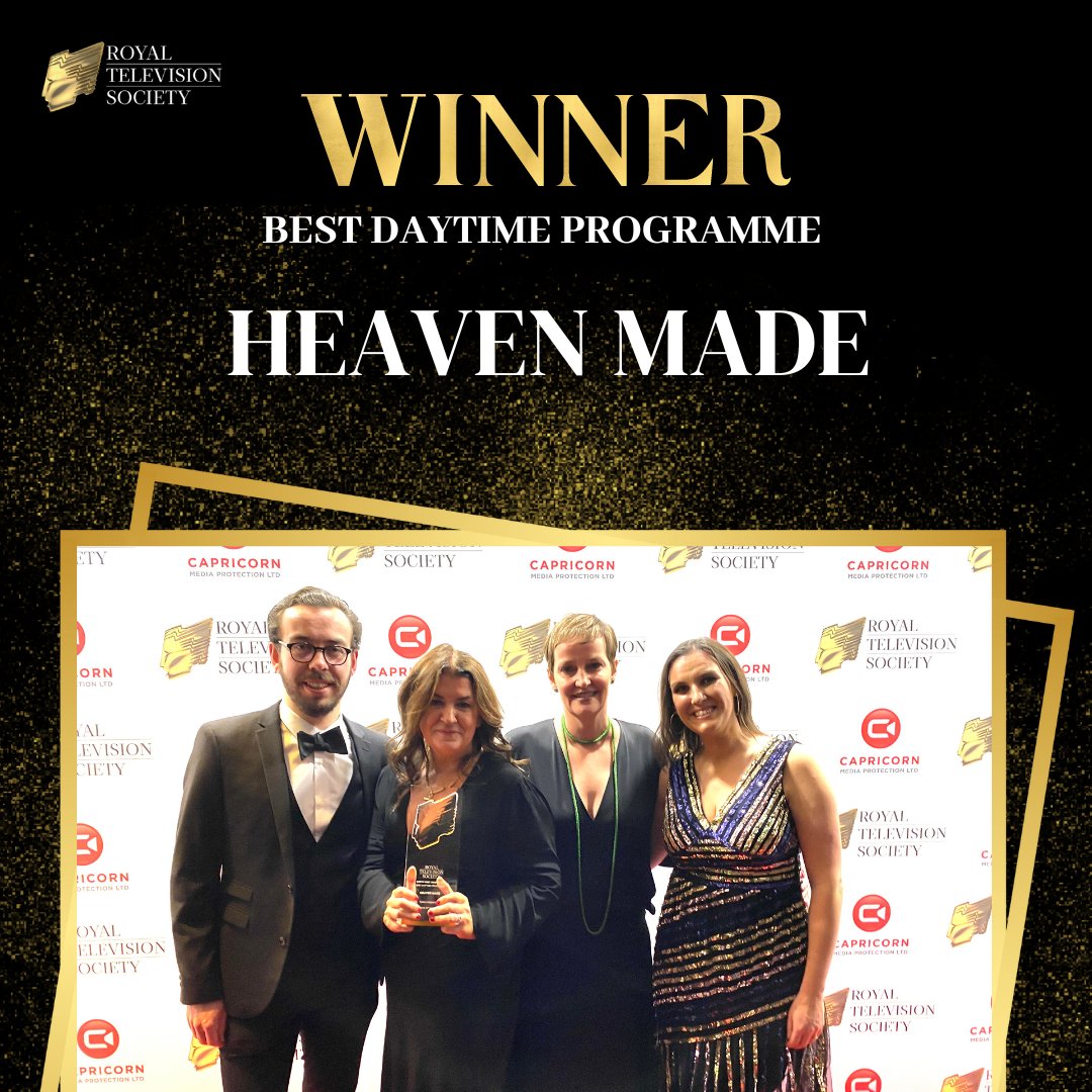 RTSNW's tweet photo. 🏆  Best Daytime Programme  🏆
The award goes to: Heaven Made- Purple Productions
Congratulations ✨

#RTSNW #HeavenMade #awards https://t.co/Uv68cZjq9T