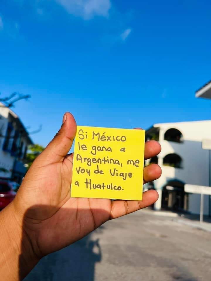 Así que venga, México.
Una promesa es una promesa.  Gane o pierda 🤣😁😜