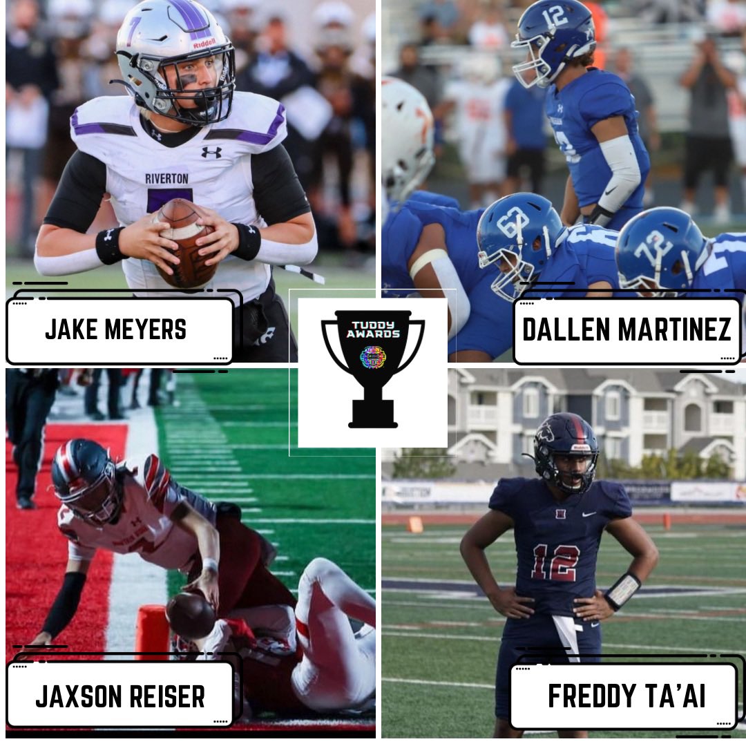 Region 3 QB of the Year Finalists 🏆

<a href="/_jakemeyers/">jake meyers</a> <a href="/rhsfootballut/">rhsfootballut</a> <a href="/DallenMartinez/">Dallen Martinez</a> <a href="/BinghamMinersFB/">Bingham Miners Football</a> <a href="/reiser_jaxson/">jaxson reiser</a> <a href="/TaaiFreddie/">Frederick Ta’ai</a>